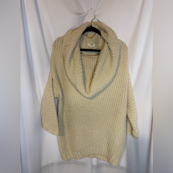 Umgee Sweaters - Umgee Cozy Cream Oversized Cowl Neck Sweater Size Small